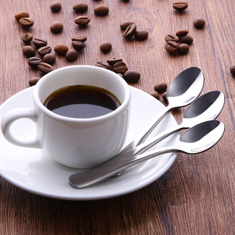KUMOOM Demitasse Espresso Spoons,12-piece Mini Coffee Tiny Stainless Steel Spoons Bistro Small Spoons for Dessert, Tea, Appetizer(4.7Inch)â€¦ - Image 4